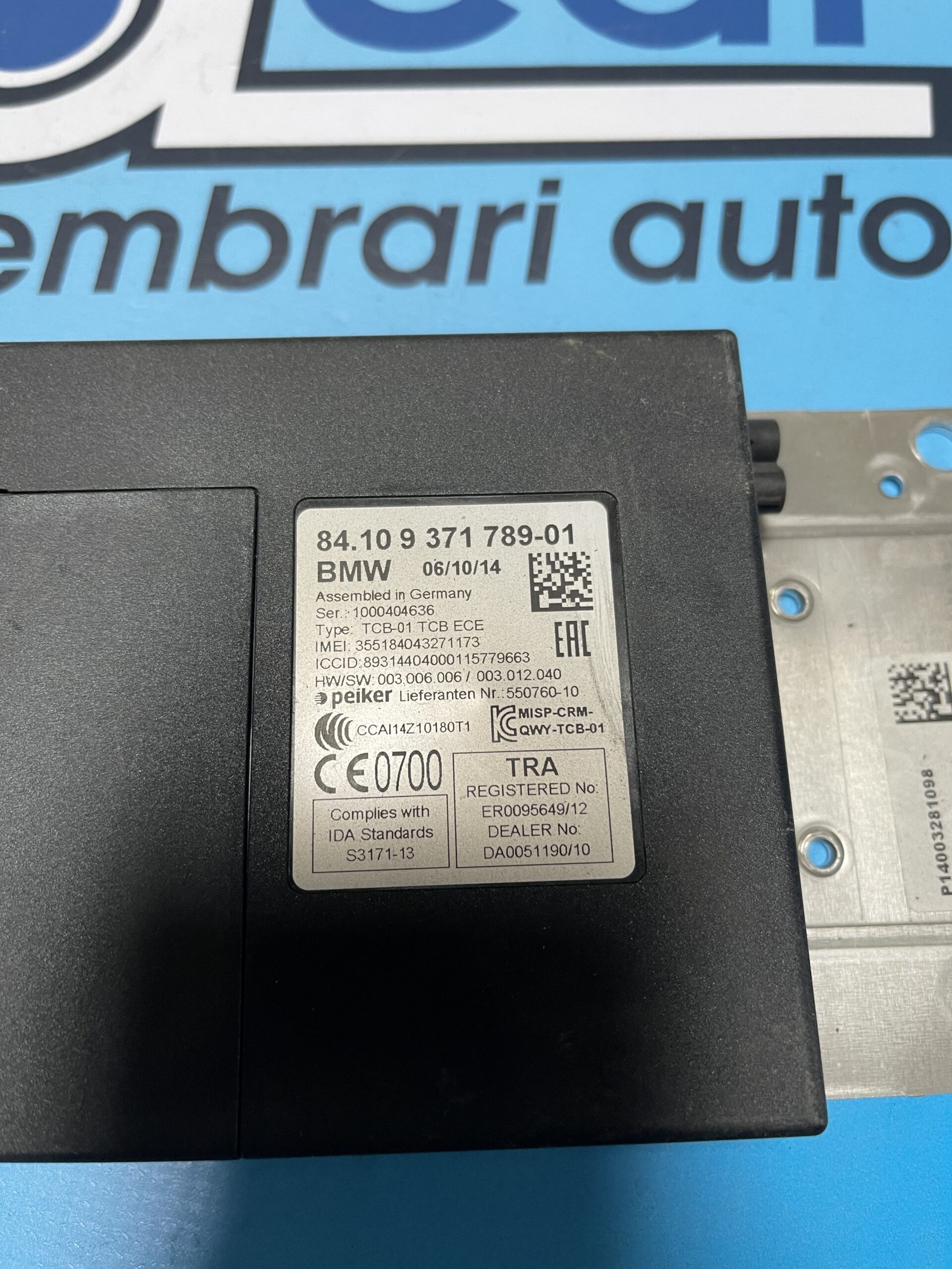 MODUL BLUETOOTH BMW X3 2014 9371789-01 MODUL BLUETOOTH BMW X3 2014 9371789-01